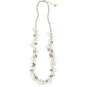 Chloe + Isabel Pearl + Crystal Drops Long Necklace